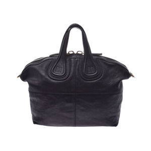 Givenchy Leather Strap Handbag Nightingale Black